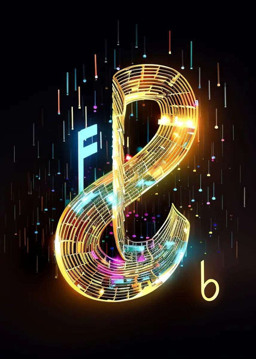 Colourful Musical Notes Canvas Prints