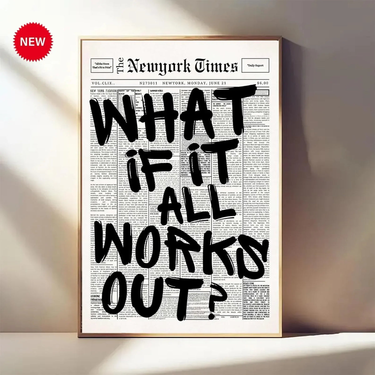 What If It All Works Out Canvas Print