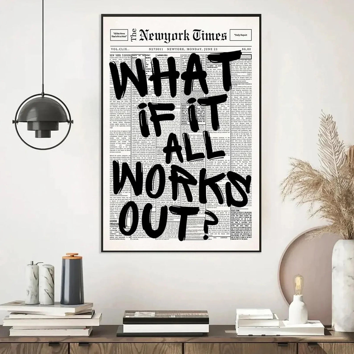 What If It All Works Out Canvas Print