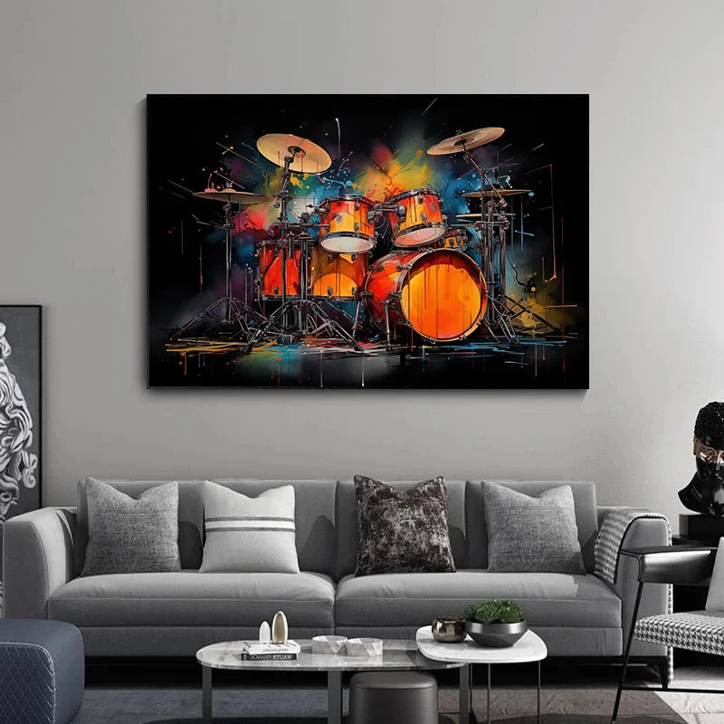 Colourful Music Icons Canvas Prints