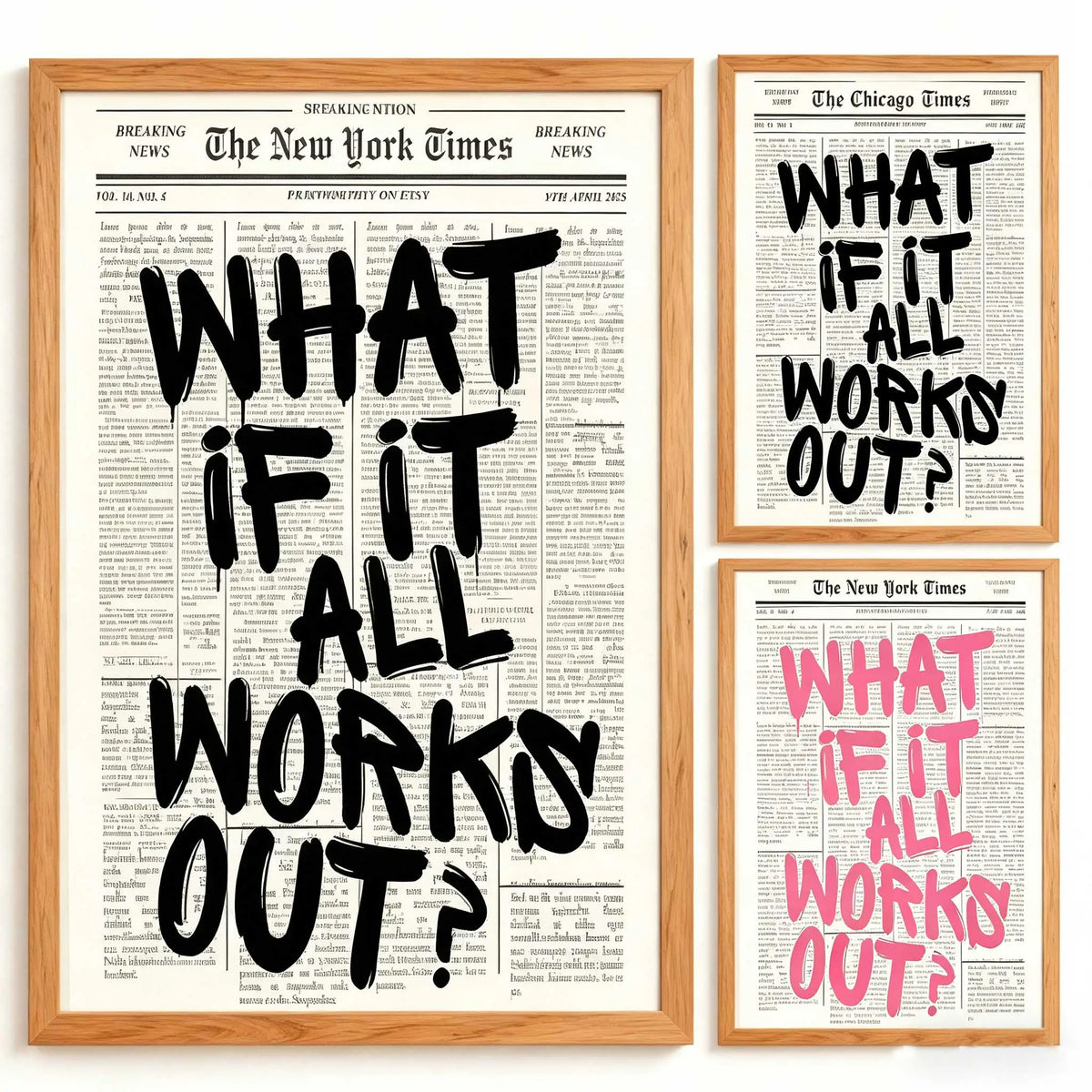 What If It All Works Out Canvas Print