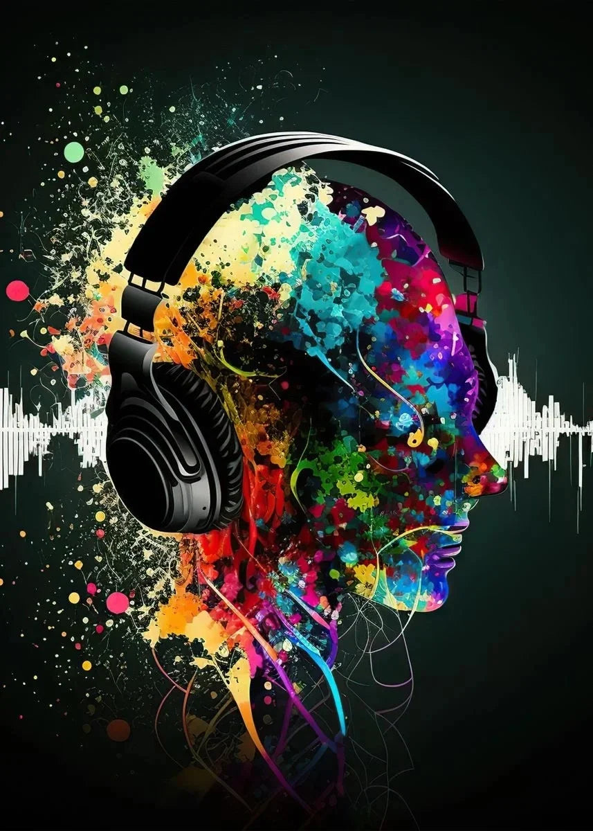 Colourful Musical Notes Canvas Prints