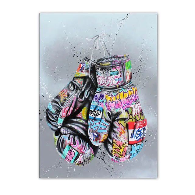Graffiti Hands and Love Canvas Prints