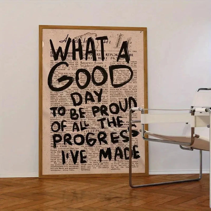 What A Good Day Newspaper Canvas Prints
