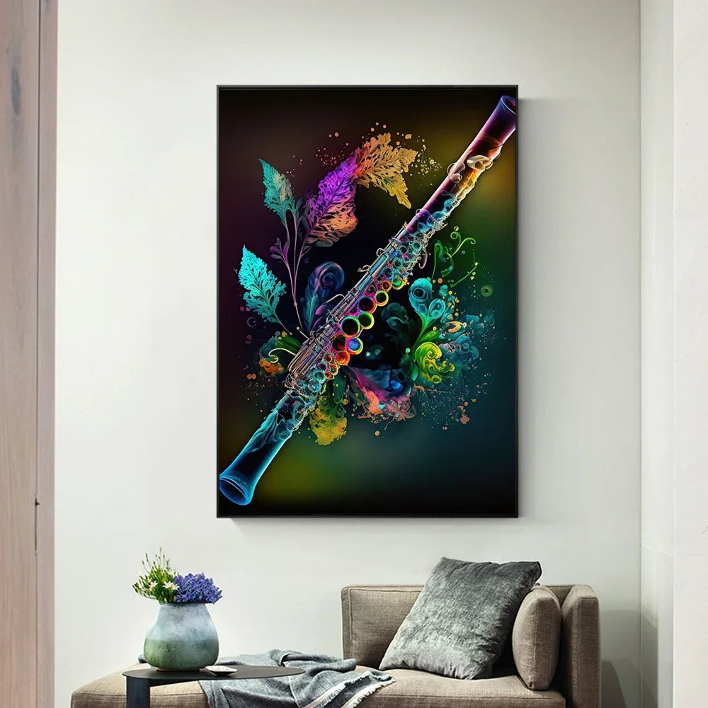 Colourful Musical Notes Canvas Prints