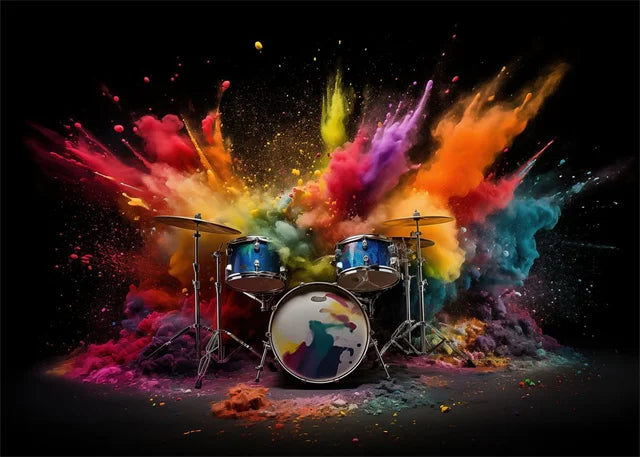 Colourful Music Icons Canvas Prints