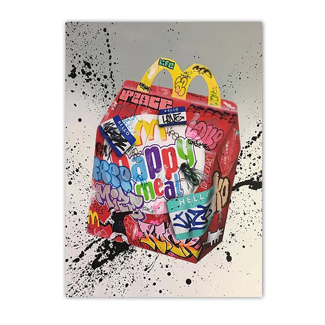 Graffiti Hands and Love Canvas Prints