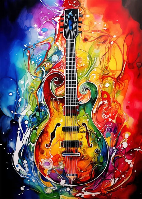 Colourful Music Icons Canvas Prints