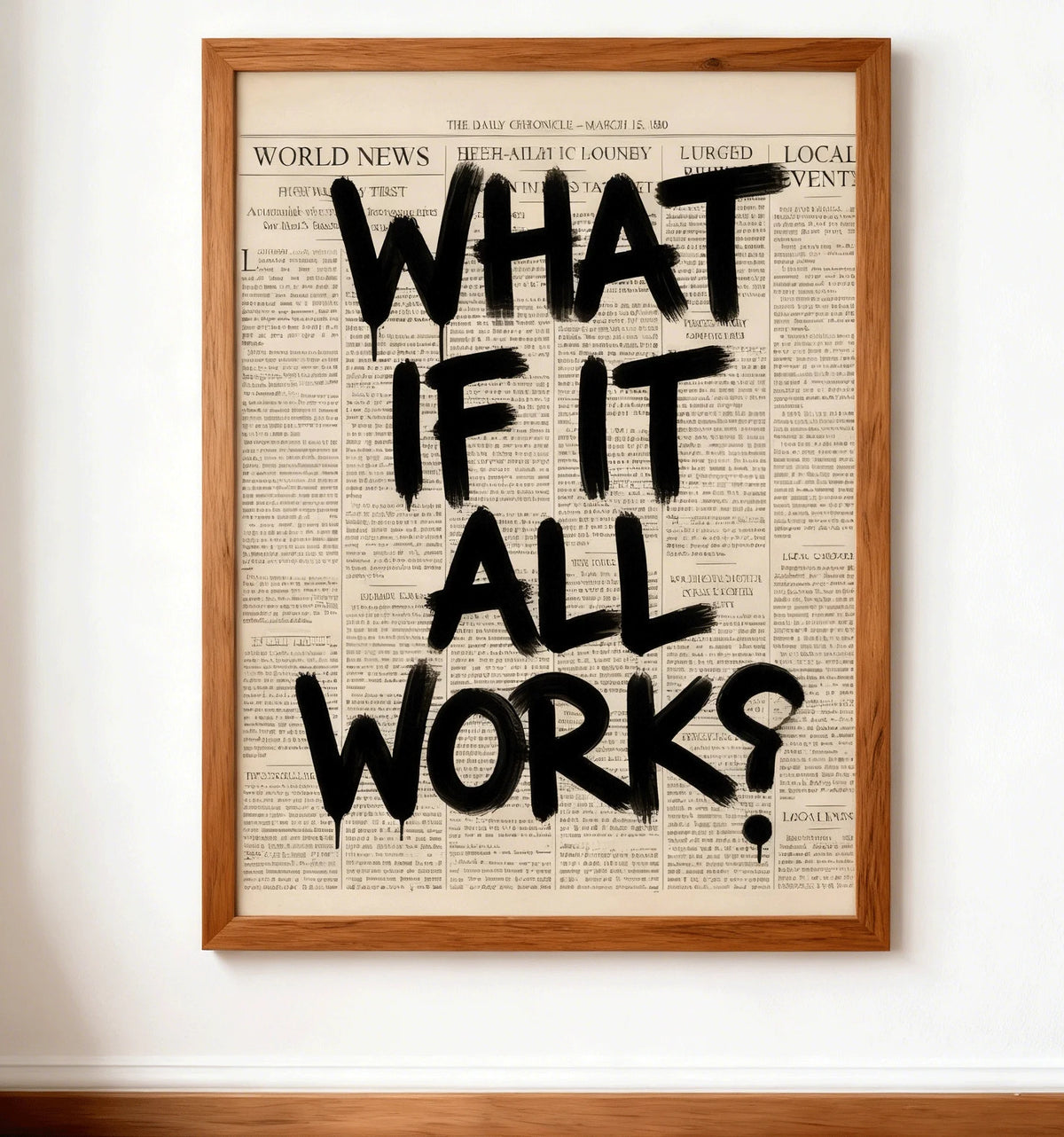 What If It All Works Out Canvas Print