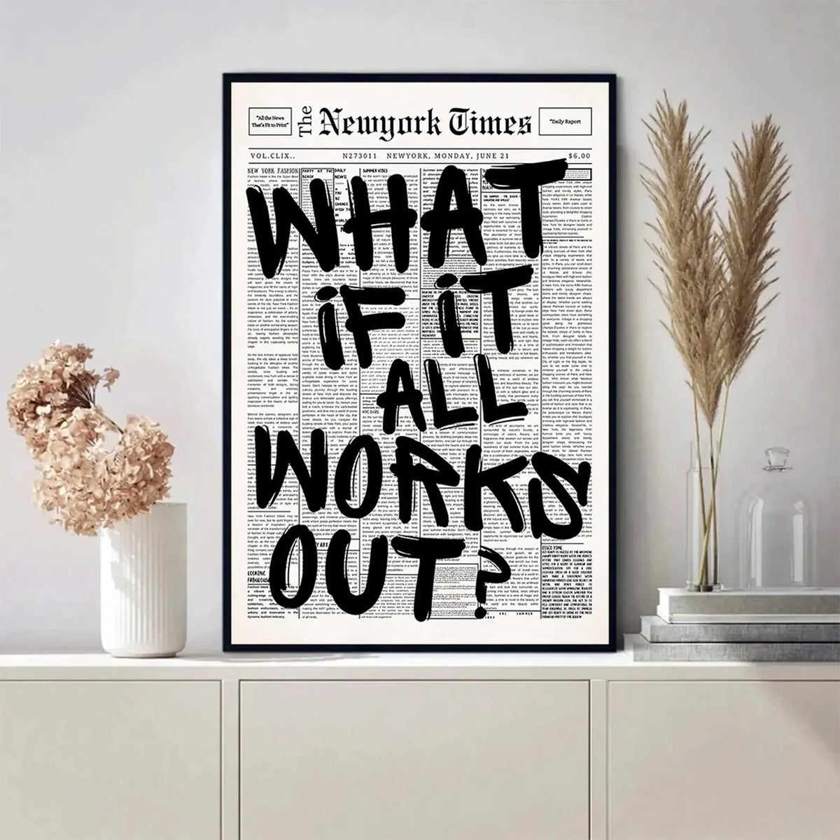 What If It All Works Out Canvas Print