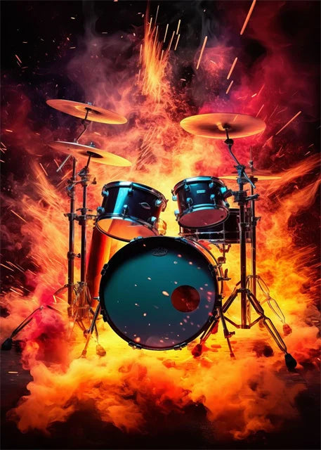 Colourful Music Icons Canvas Prints