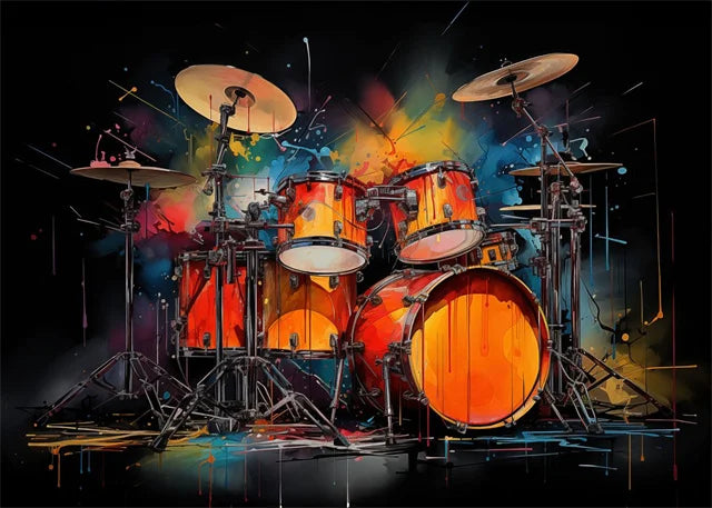 Colourful Music Icons Canvas Prints
