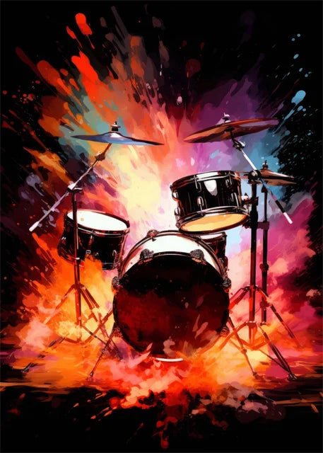 Colourful Music Icons Canvas Prints