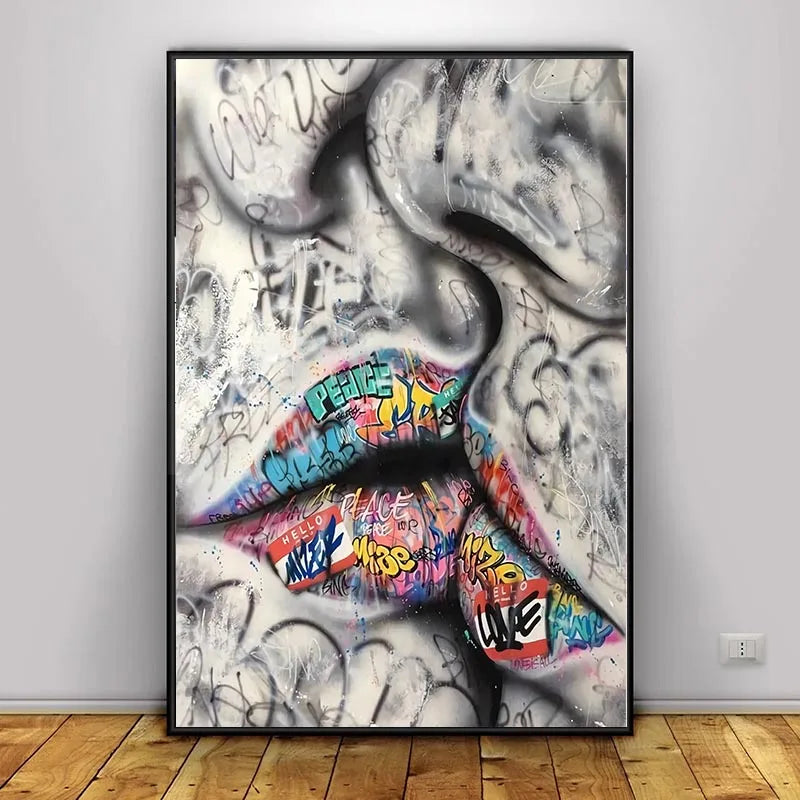 Graffiti Hands and Love Canvas Prints