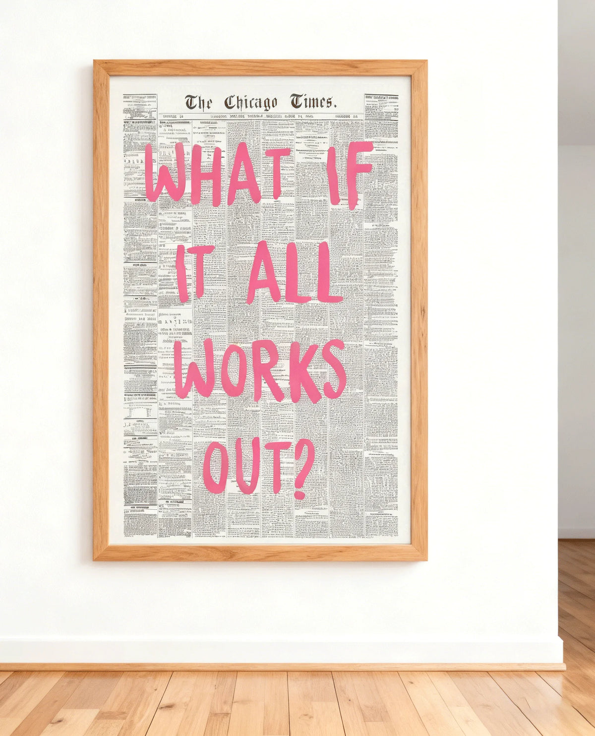 What If It All Works Out Canvas Print