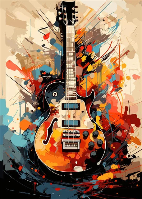 Colourful Music Icons Canvas Prints