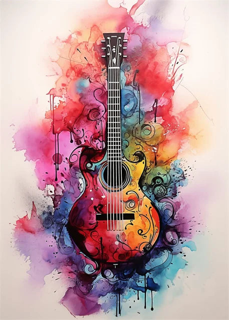 Colourful Music Icons Canvas Prints