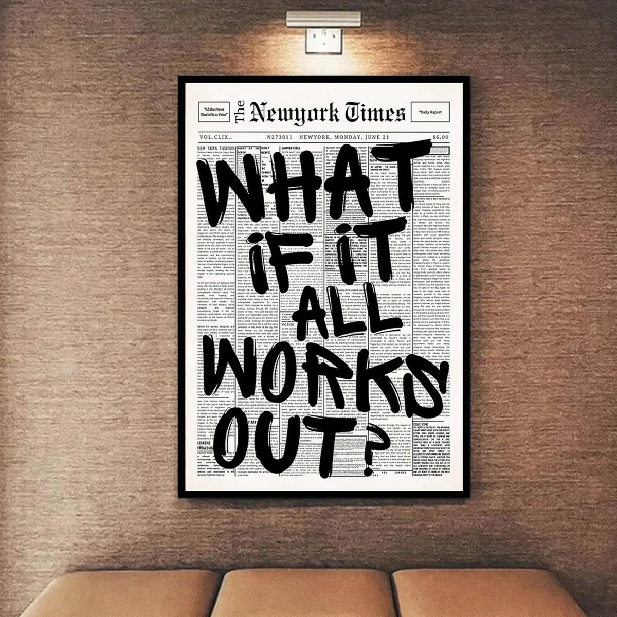 What If It All Works Out Canvas Print