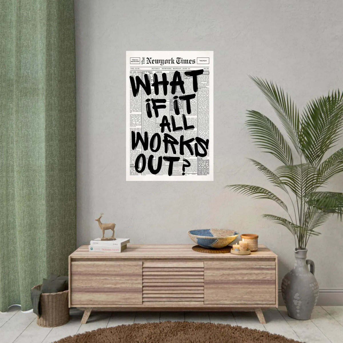 What If It All Works Out Canvas Print