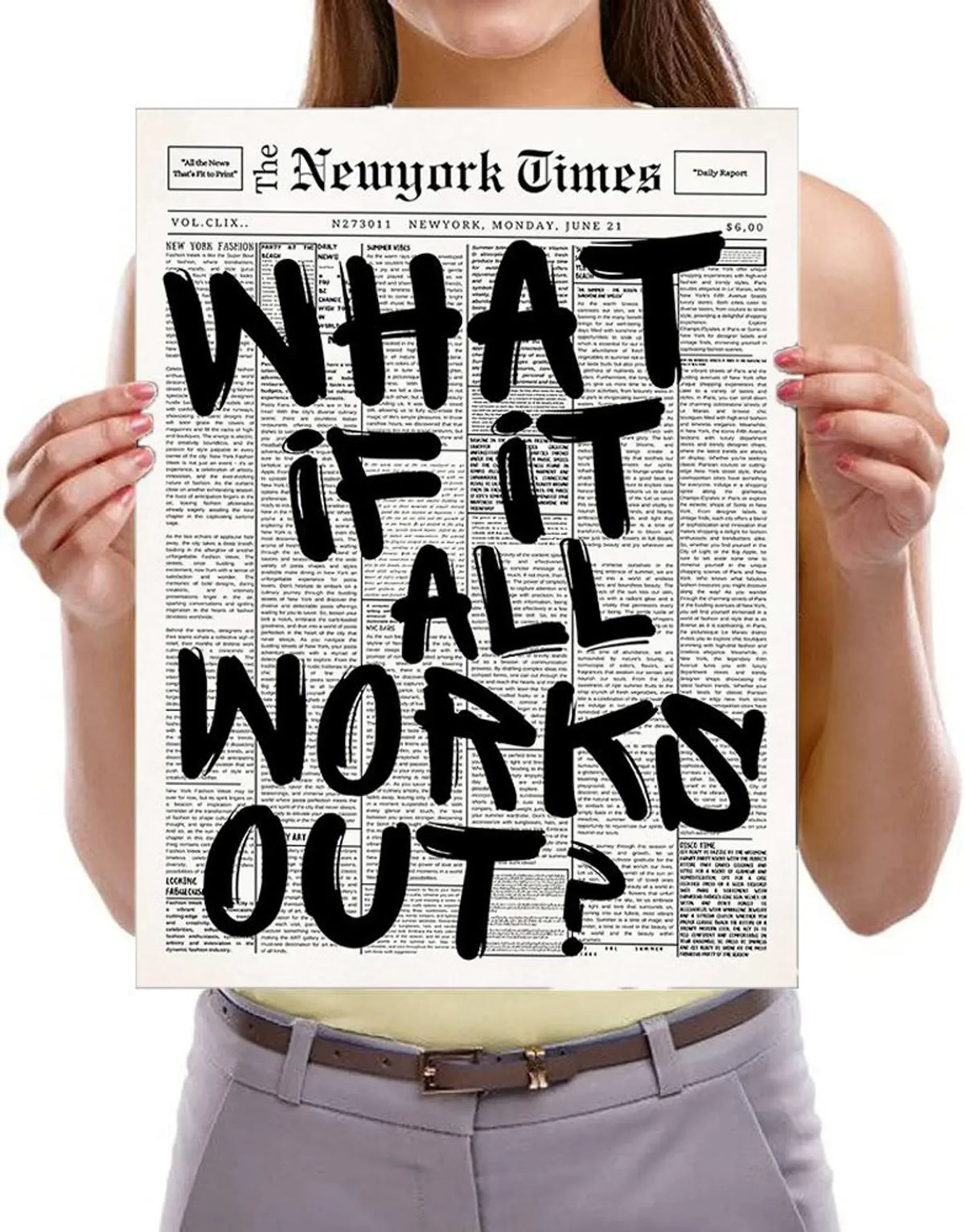 What If It All Works Out Canvas Print