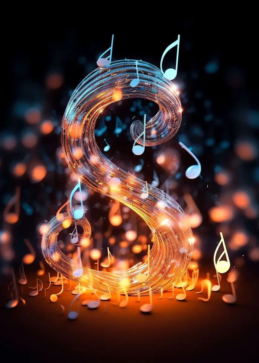 Colourful Musical Notes Canvas Prints