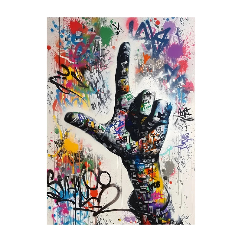 Graffiti Icons Canvas Prints