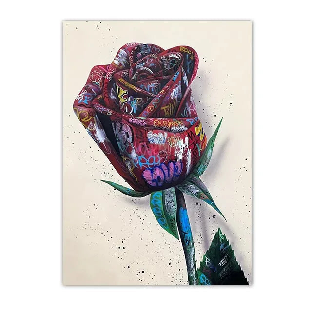 Graffiti Hands and Love Canvas Prints