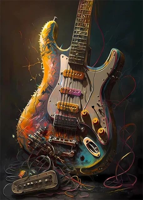 Colourful Music Icons Canvas Prints