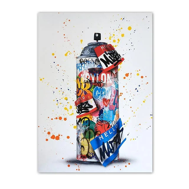 Graffiti Hands and Love Canvas Prints
