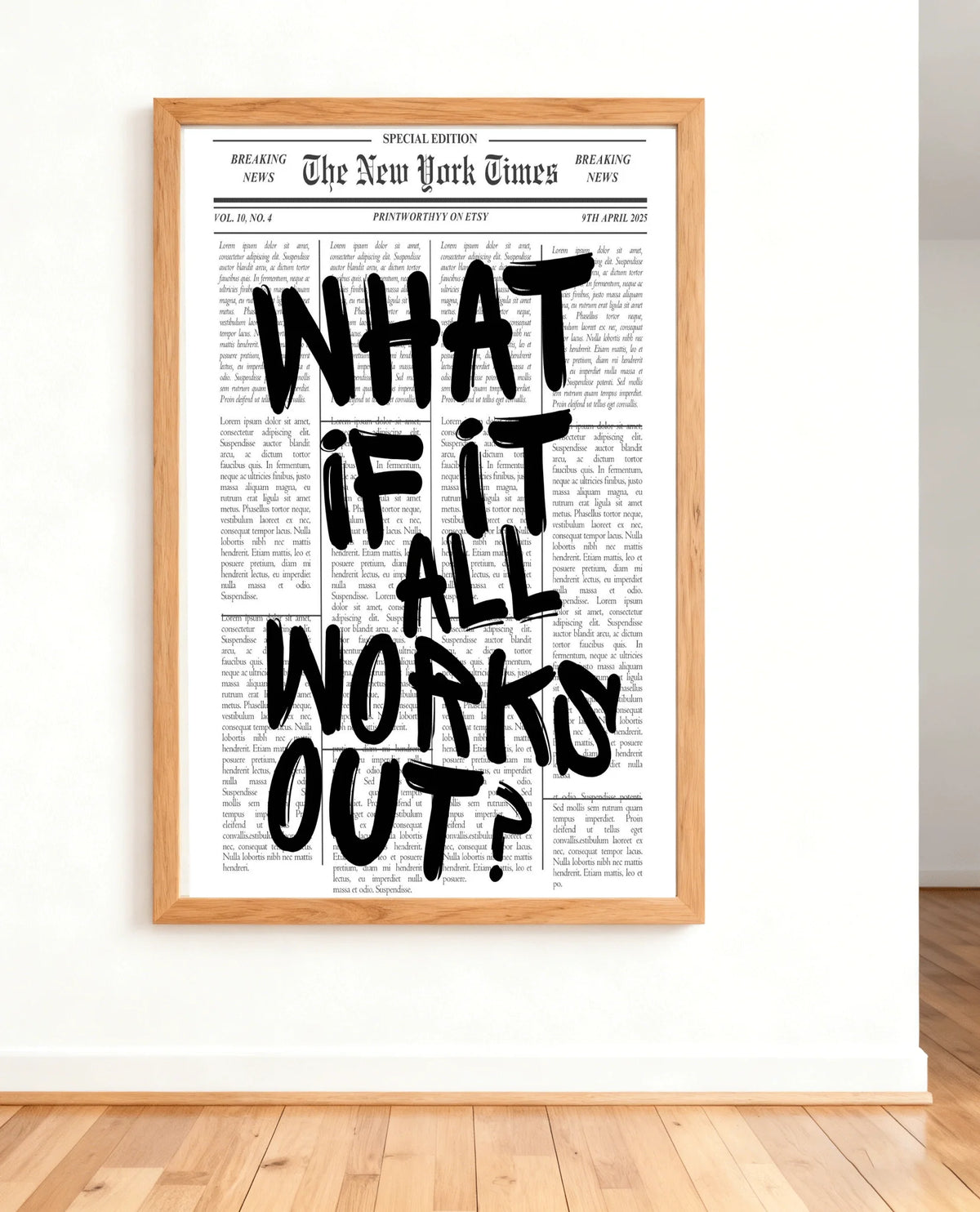 What If It All Works Out Canvas Print