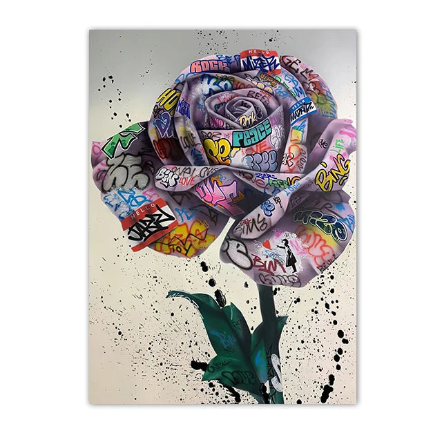 Graffiti Hands and Love Canvas Prints